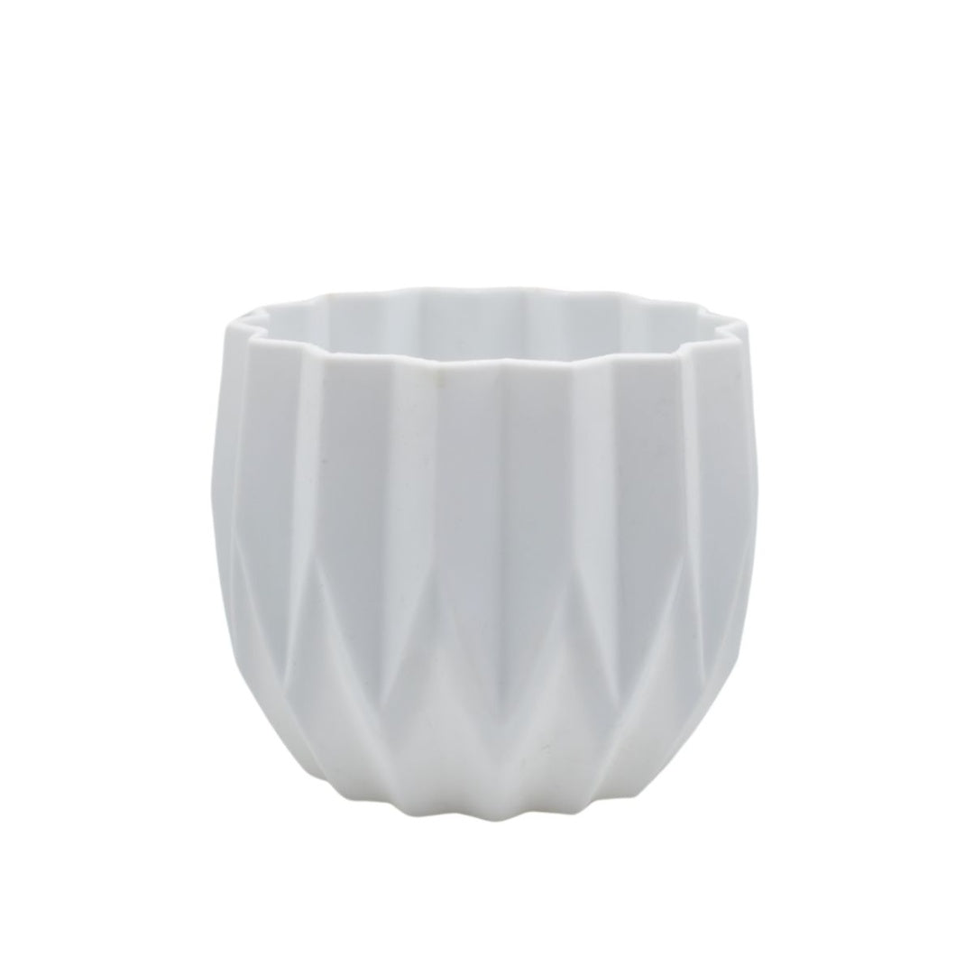 Maceta plástica 9x8cm. Blanco