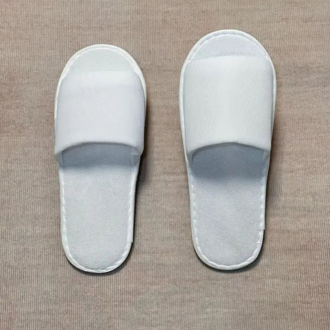 Pantuflas antideslizantes unisex 28x11cm blancas