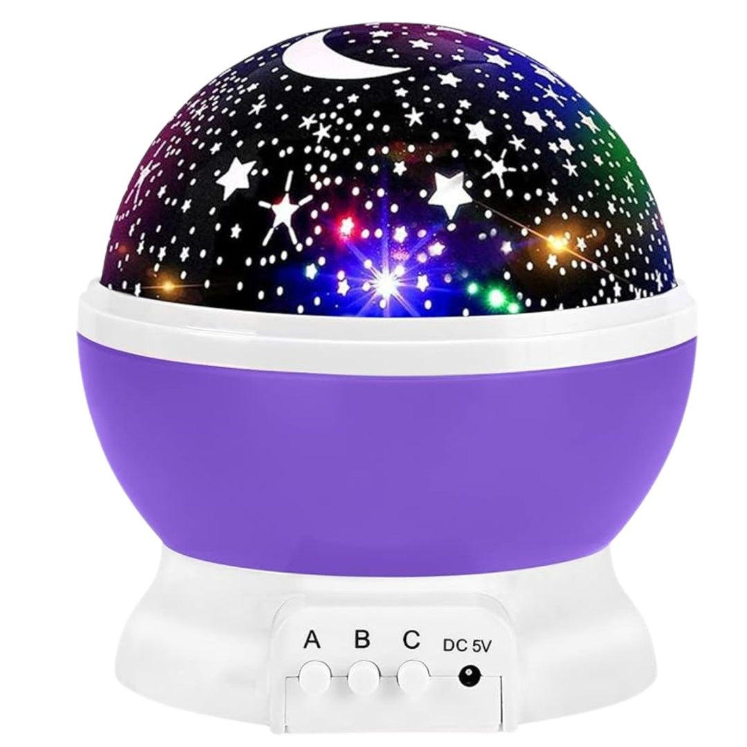 Lámpara veladora de estrellas 13 x 13 x 14 cm Vigore Violeta