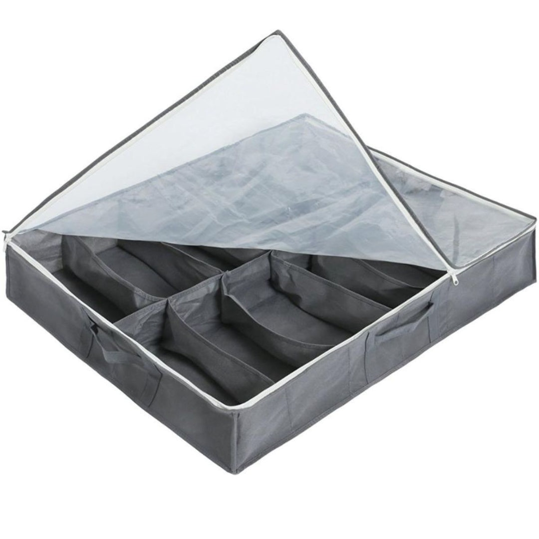 Caja organizador con compartimentos para zapatos 68x55x14cm