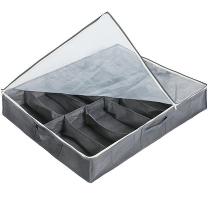 Caja organizador con compartimentos para zapatos 68x55x14cm