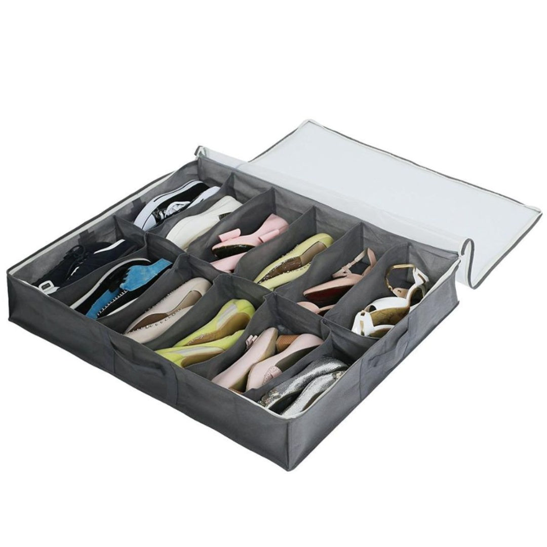 Caja organizador con compartimentos para zapatos 68x55x14cm