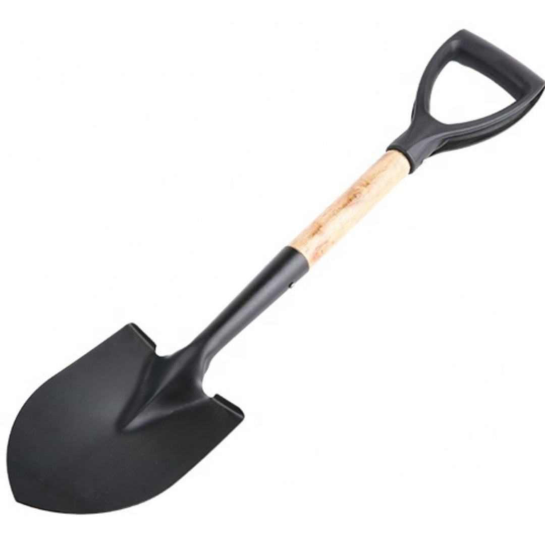 Pala de acero con mango de madera 68cm