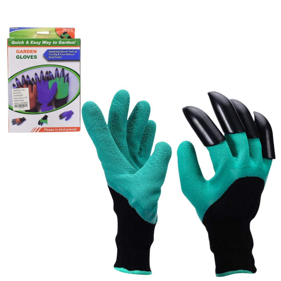 Guantes de jardinería con garras 15X13cm