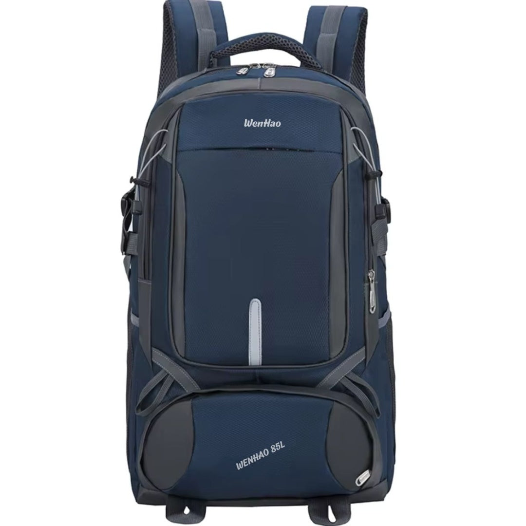 Mochila camping 85L 50x30x16cm. Azul