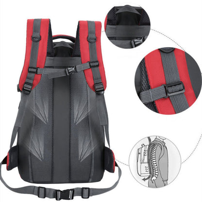 Mochila camping 85L 50x30x16cm. Rojo