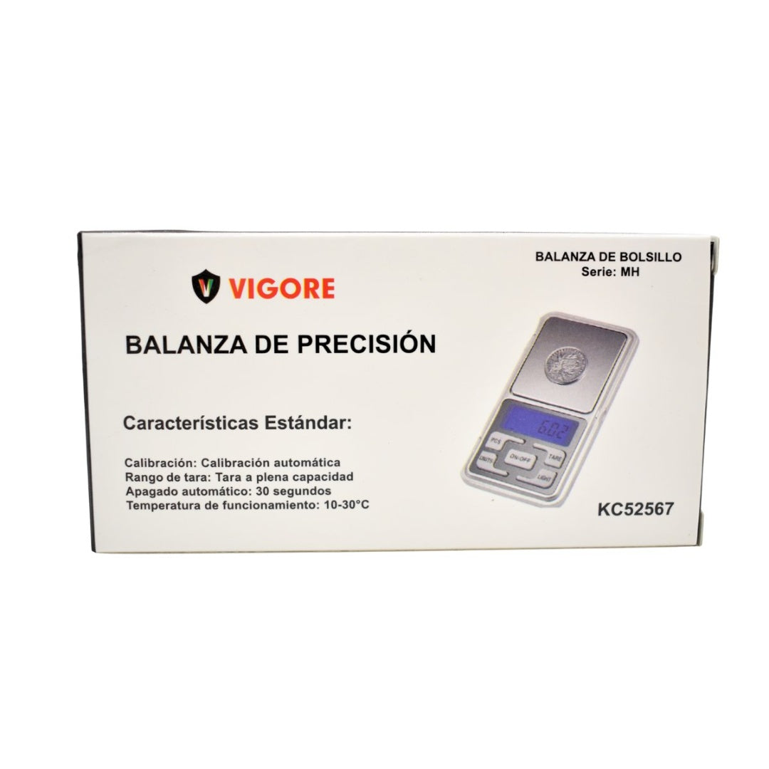 Balanza digital de 0,01g a 500g. Vigore
