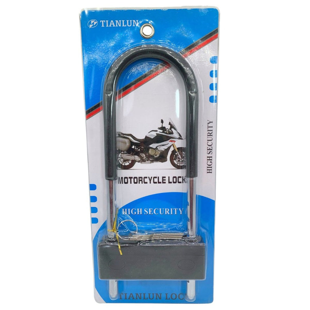 Candado de acero para motos 28x12cm