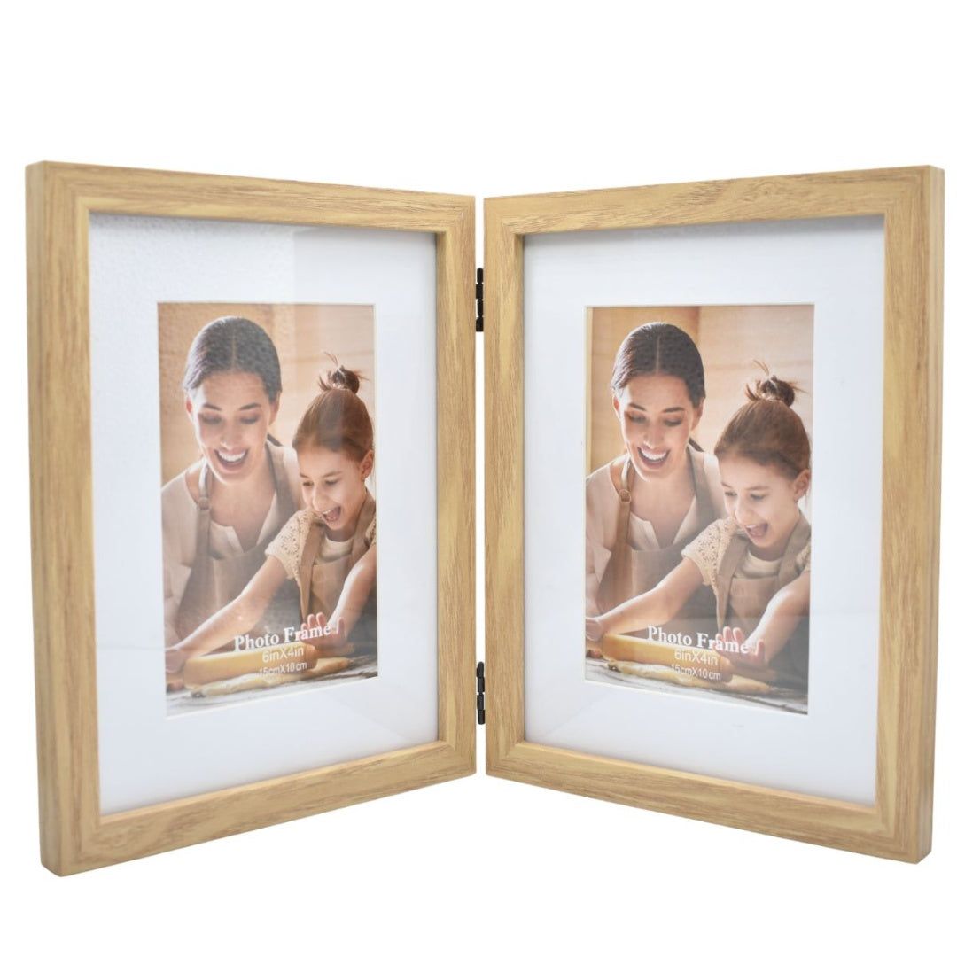 Portarretrato doble 35x22cm. Beige