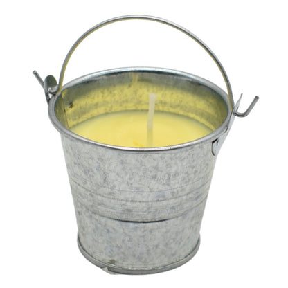 Vela aromática en recipiente de metal 5x6cm.