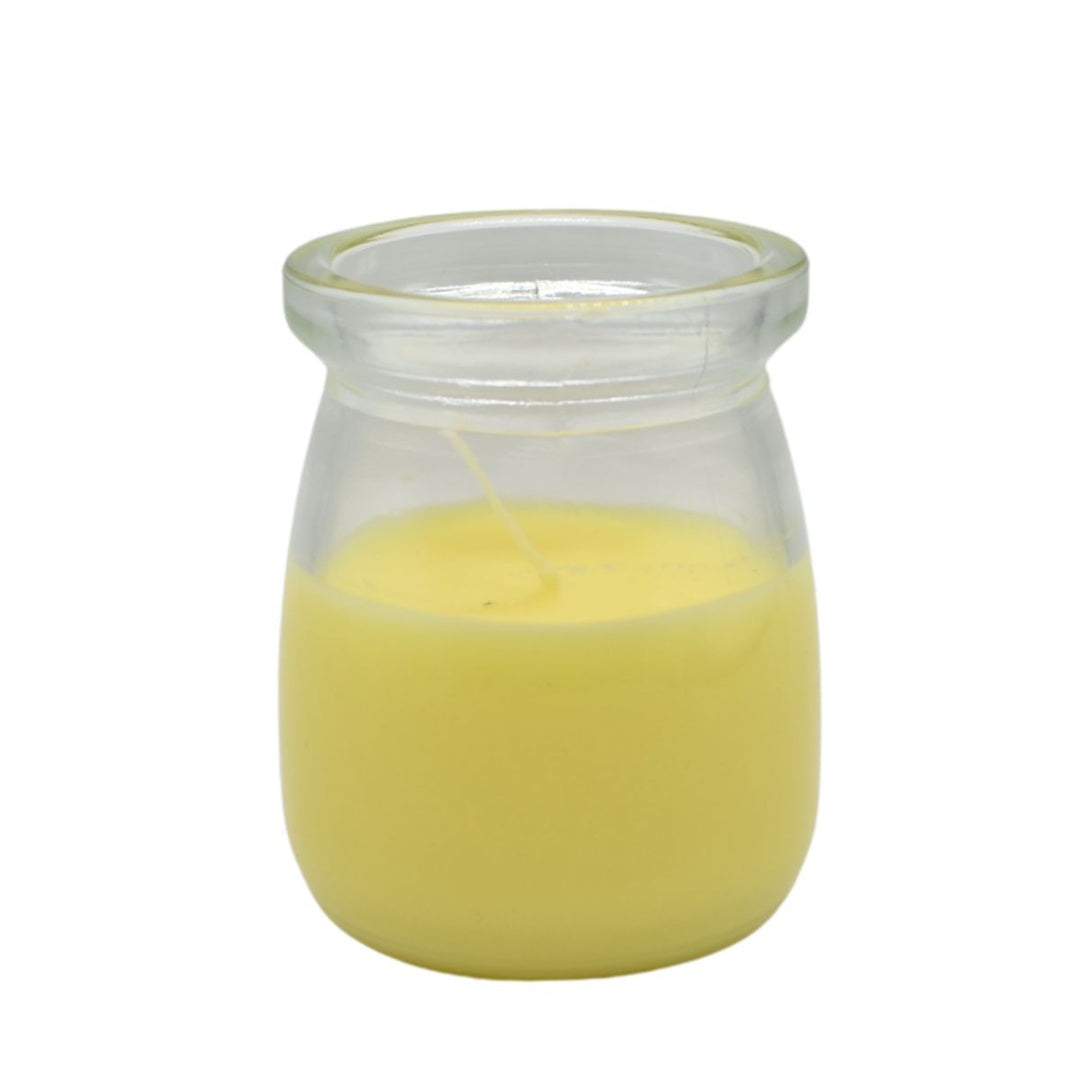 Vela aromática en recipiente de vidrio 7x5cm.