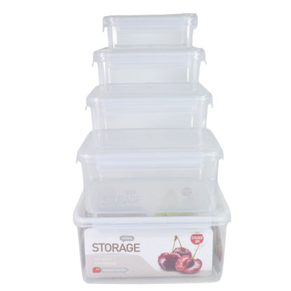 Set de recipientes herméticos x5 unidades