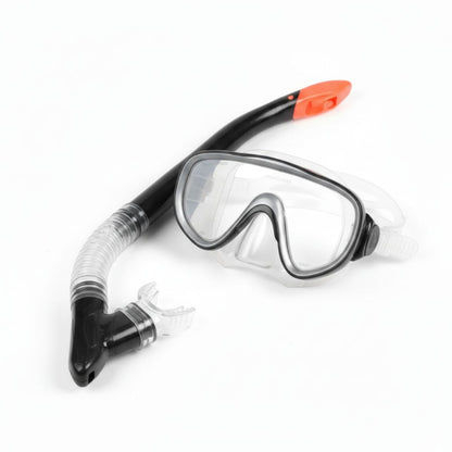 Máscara y snorkel para natación. Negro