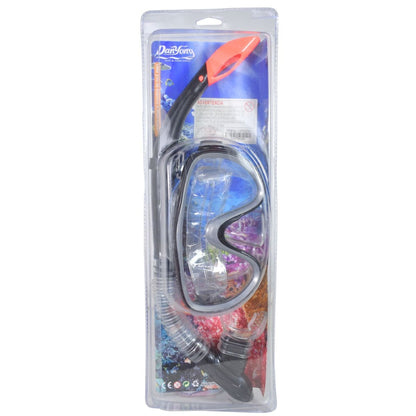 Máscara y snorkel para natación. Negro