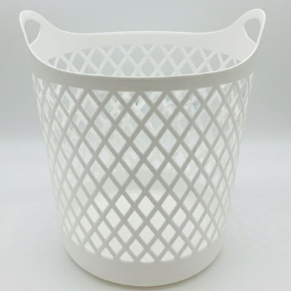 Canasto blanco con asas 51x40cm.