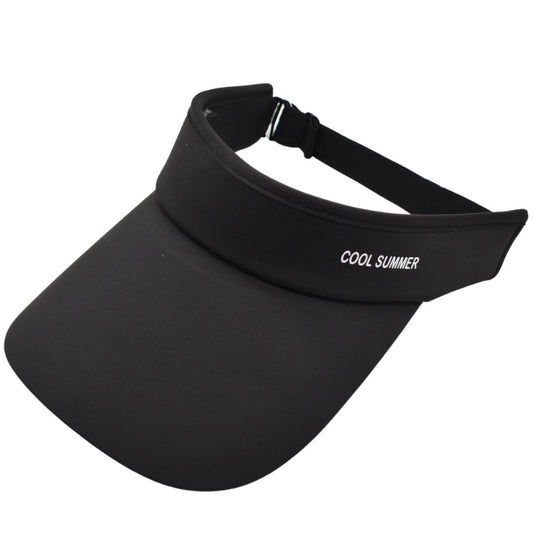 Visera deportiva ajustable negra