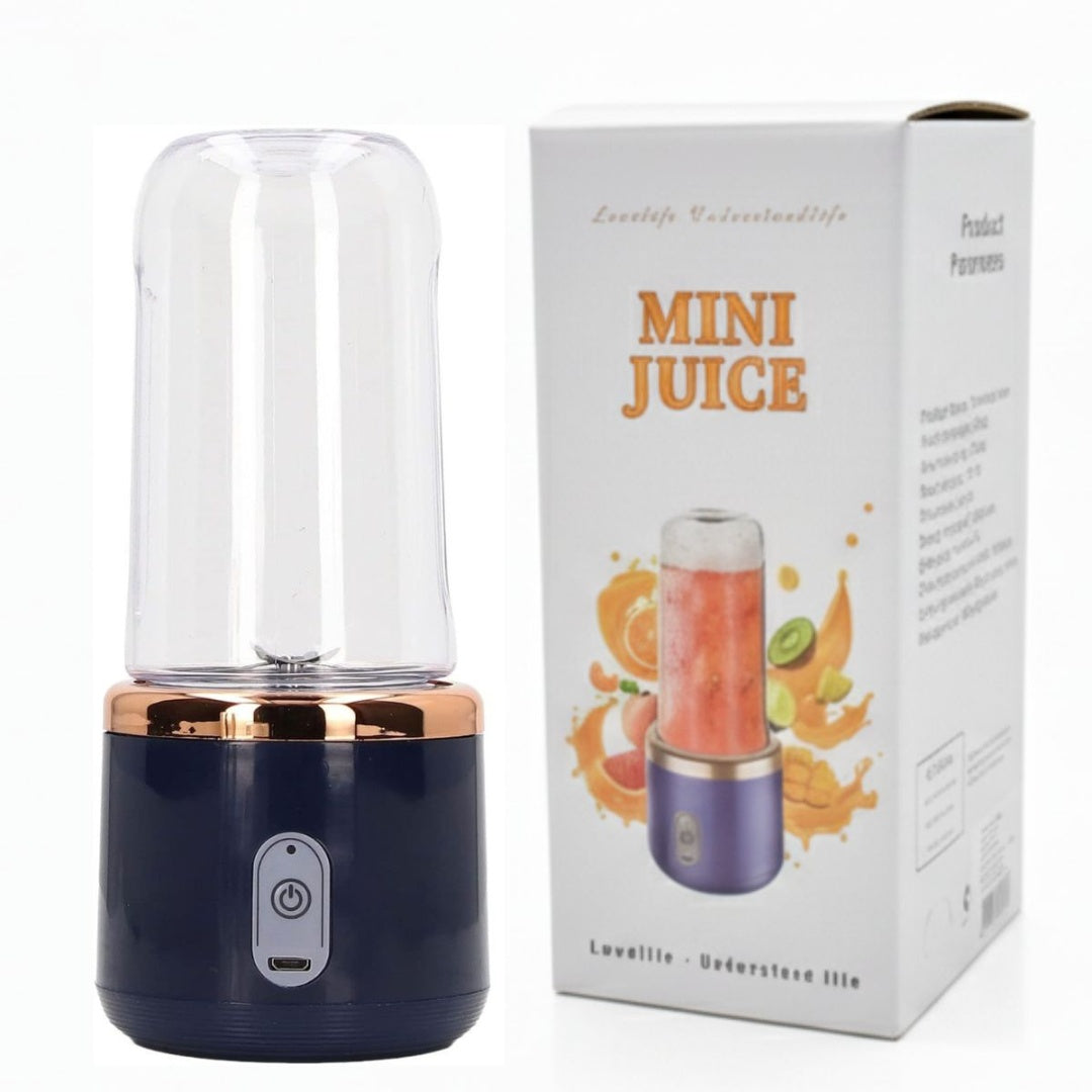 Mini licuadora portátil con vaso 310ml. Azul