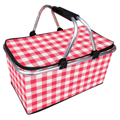 Canasta cesta térmica plegable para picnic 46x26x22cm.
