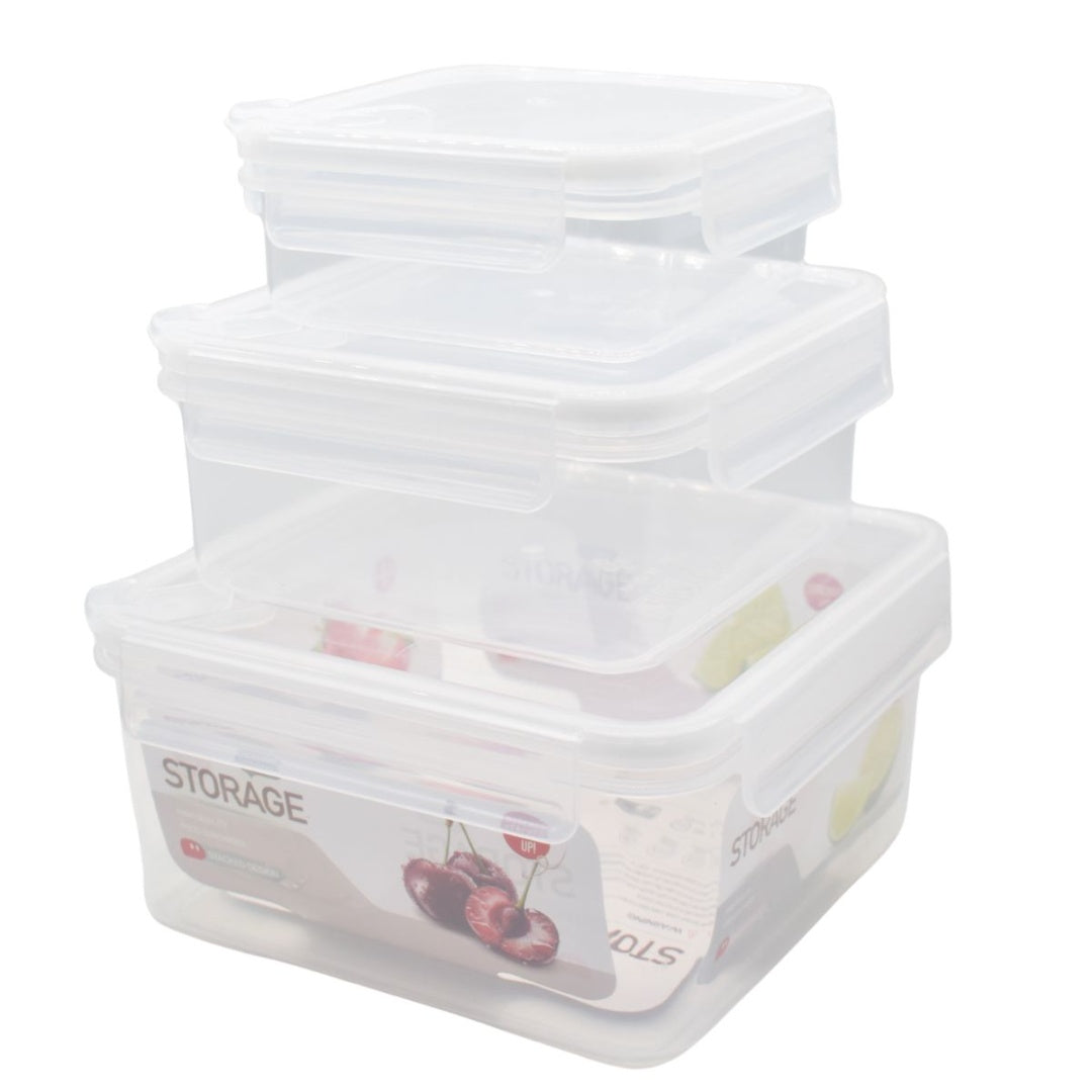 Set de recipientes herméticos x3 unidades