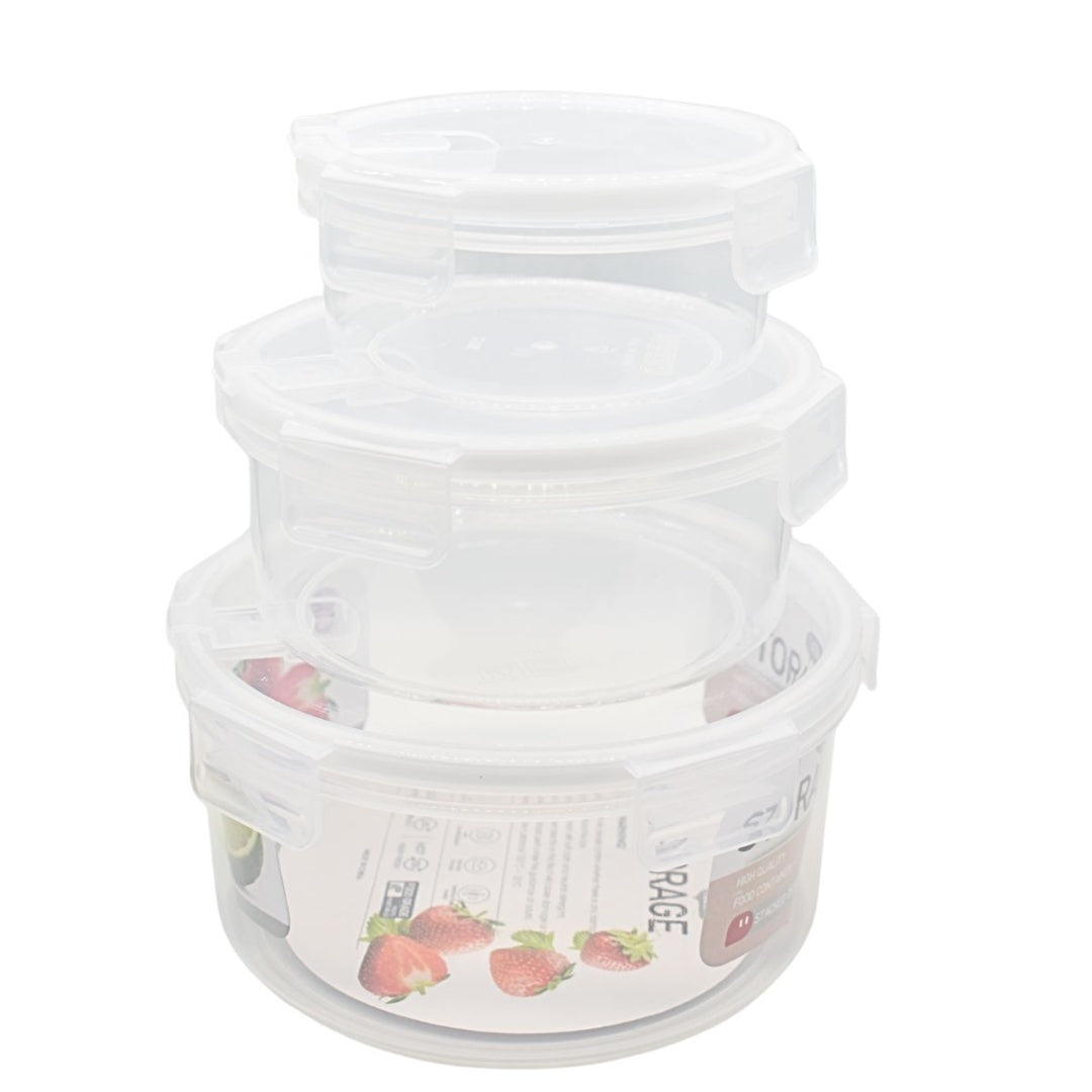 Set de recipientes herméticos x3 unidades
