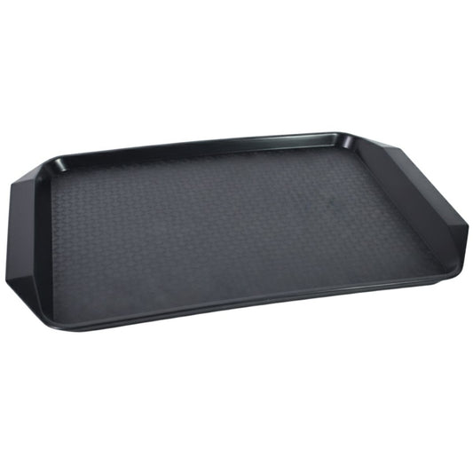 Bandeja de plástico negra 43.5 x 30 x 1.5cm.