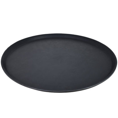 Bandeja redonda antideslizante 46x2cm. Negra