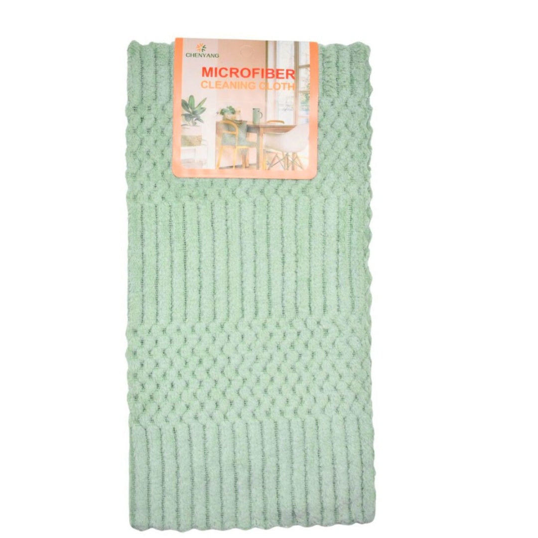 Paño de microfibra para limpieza 30x30cm verde