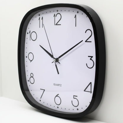 Reloj de pared negro 25x25x2cm