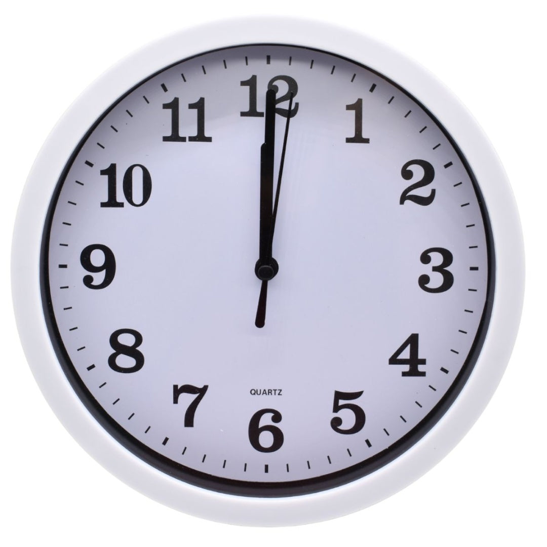 Reloj de pared blanco 20x4cm