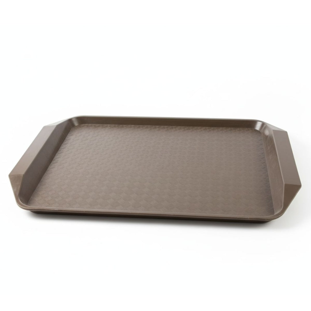 Bandeja de plástico marrón 43.5 x 30 x 1.5cm.