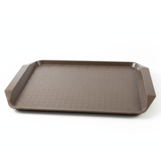 Bandeja de plástico marrón 43.5 x 30 x 1.5cm.