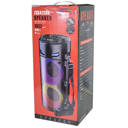 Parlante Bluetooth karaoke con micrófono y luces 1800mAh.