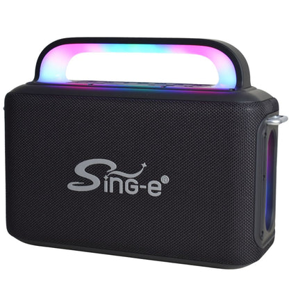 Parlante Bluetooth karaoke con micrófonos y luces 12000mAh.