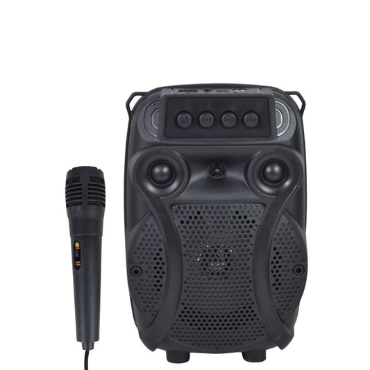 Parlante Bluetooth karaoke con micrófono y luces 1200mAh.