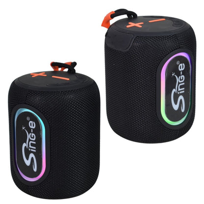 Parlante Bluetooth portátil con luces 1200mAh.
