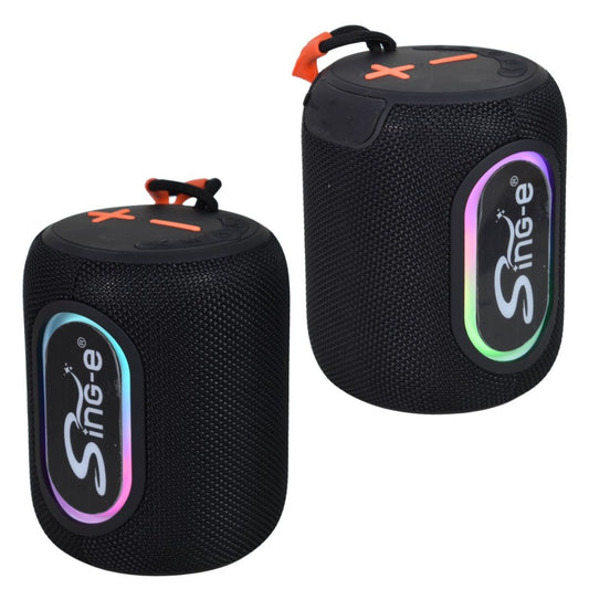 Parlante Bluetooth portátil con luces 1200mAh.