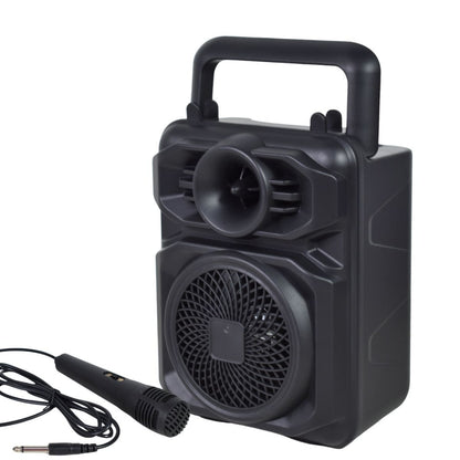 Parlante Bluetooth karaoke con micrófono y luces 1200mAh.