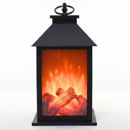 Lámpara farol LED que simula llamas 27x14x14cm.