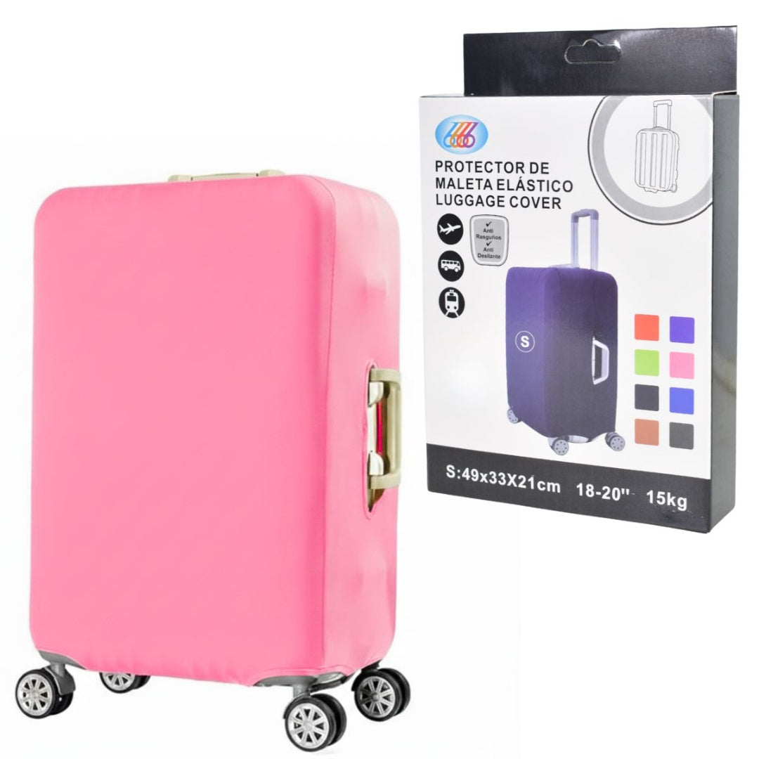 Funda elástica rosa para valija de 18" a 20"