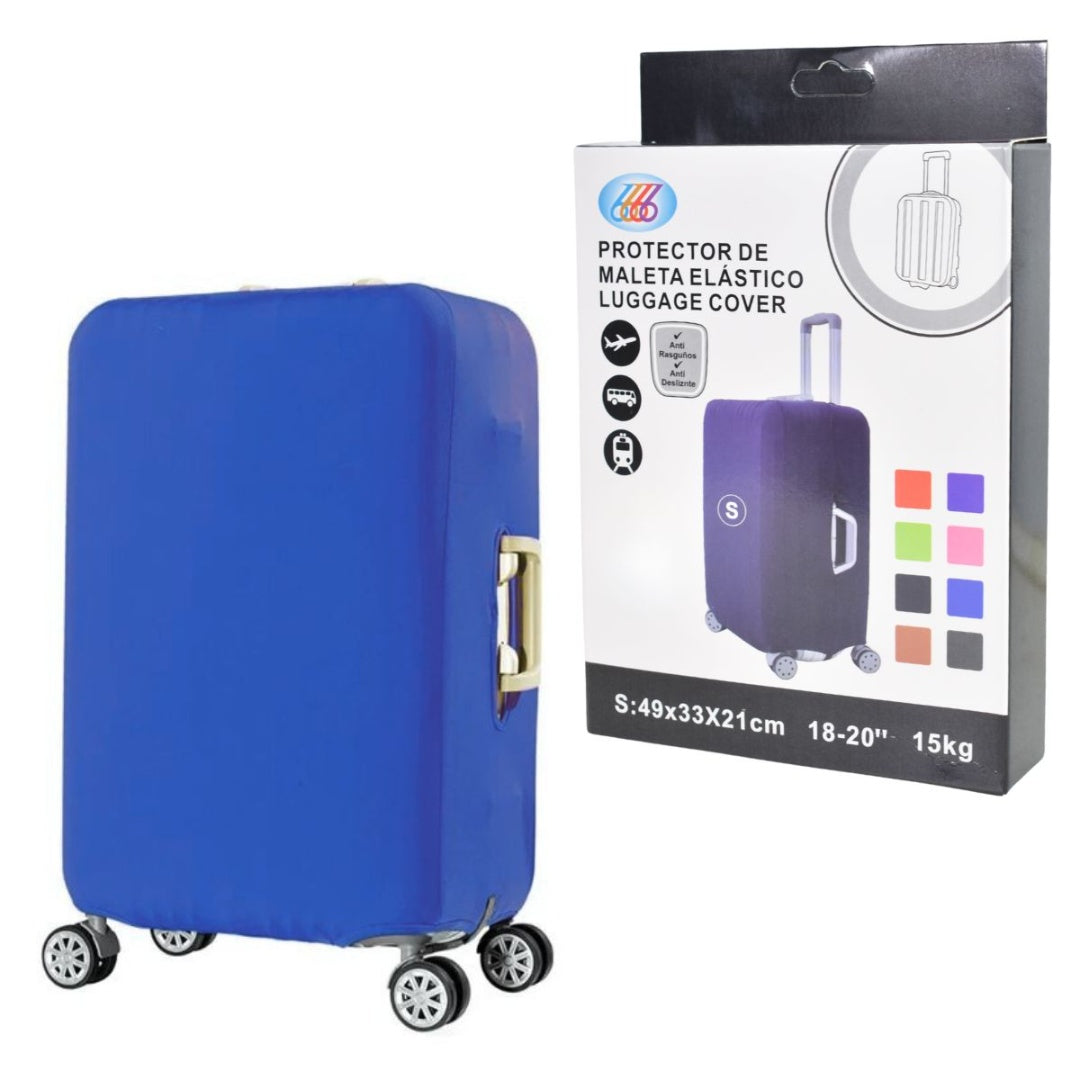 Funda elástica azul para valija de 18" a 20"