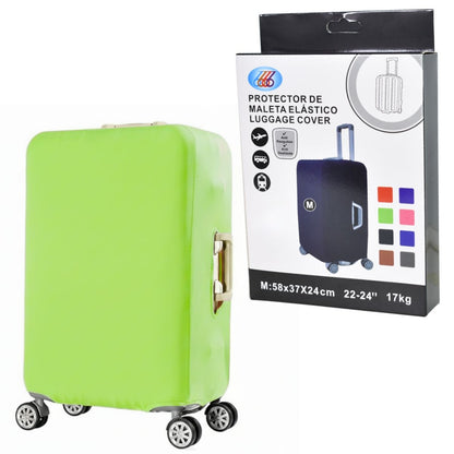 Funda elástica verde para valija de 22" a 24"