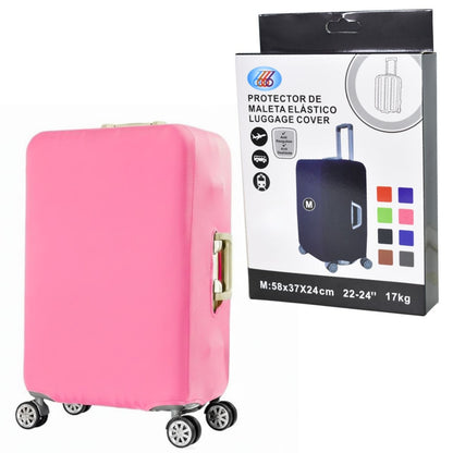 Funda elástica rosa para valija de 22" a 24"