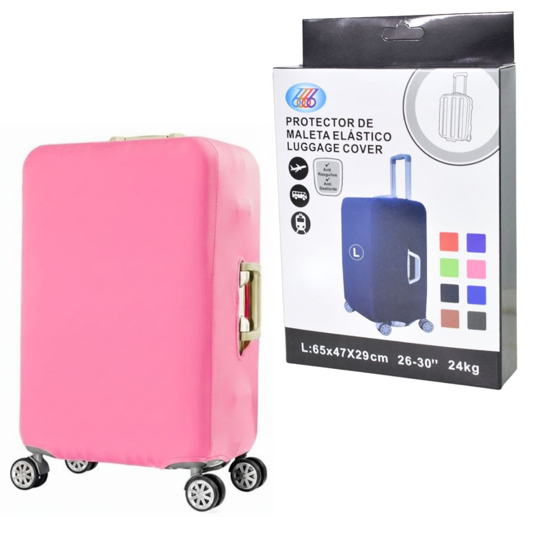 Funda elástica rosa para valija de 26" a 30"