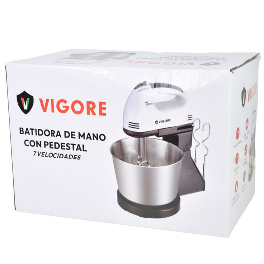 Batidora de mano Vigore con pedestal 7 velocidades