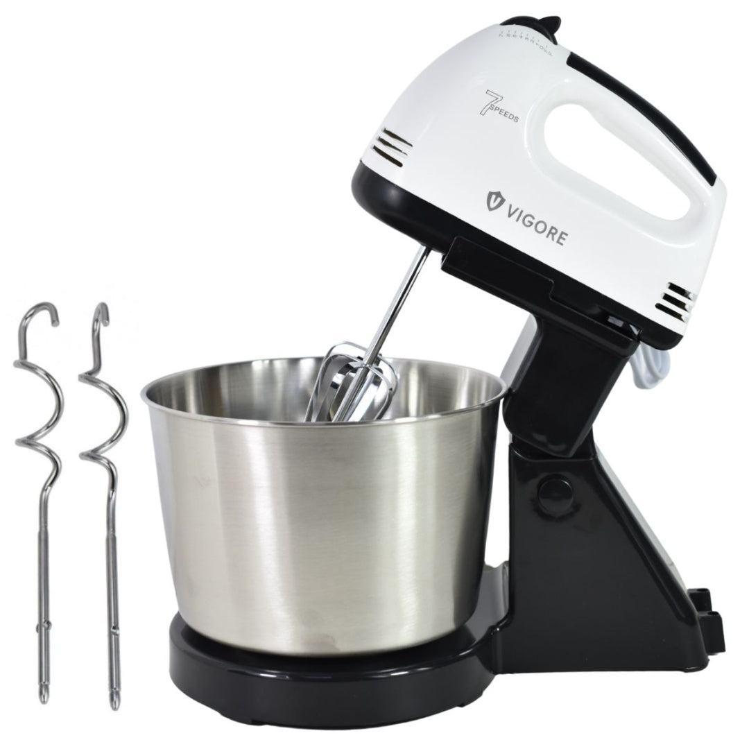 Batidora de mano Vigore con pedestal 7 velocidades