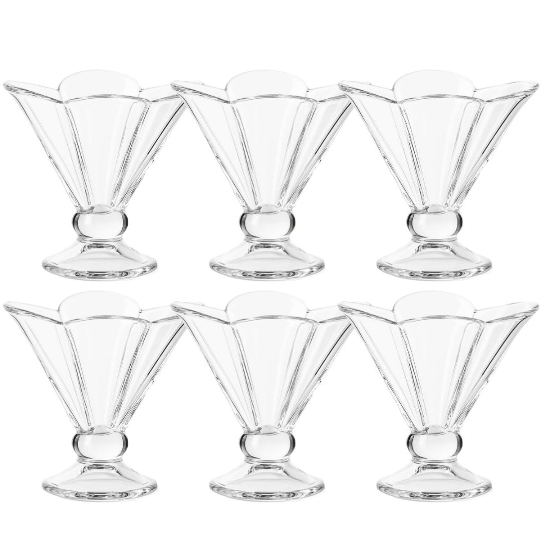 Copas de vidrio para postres x6 unidades