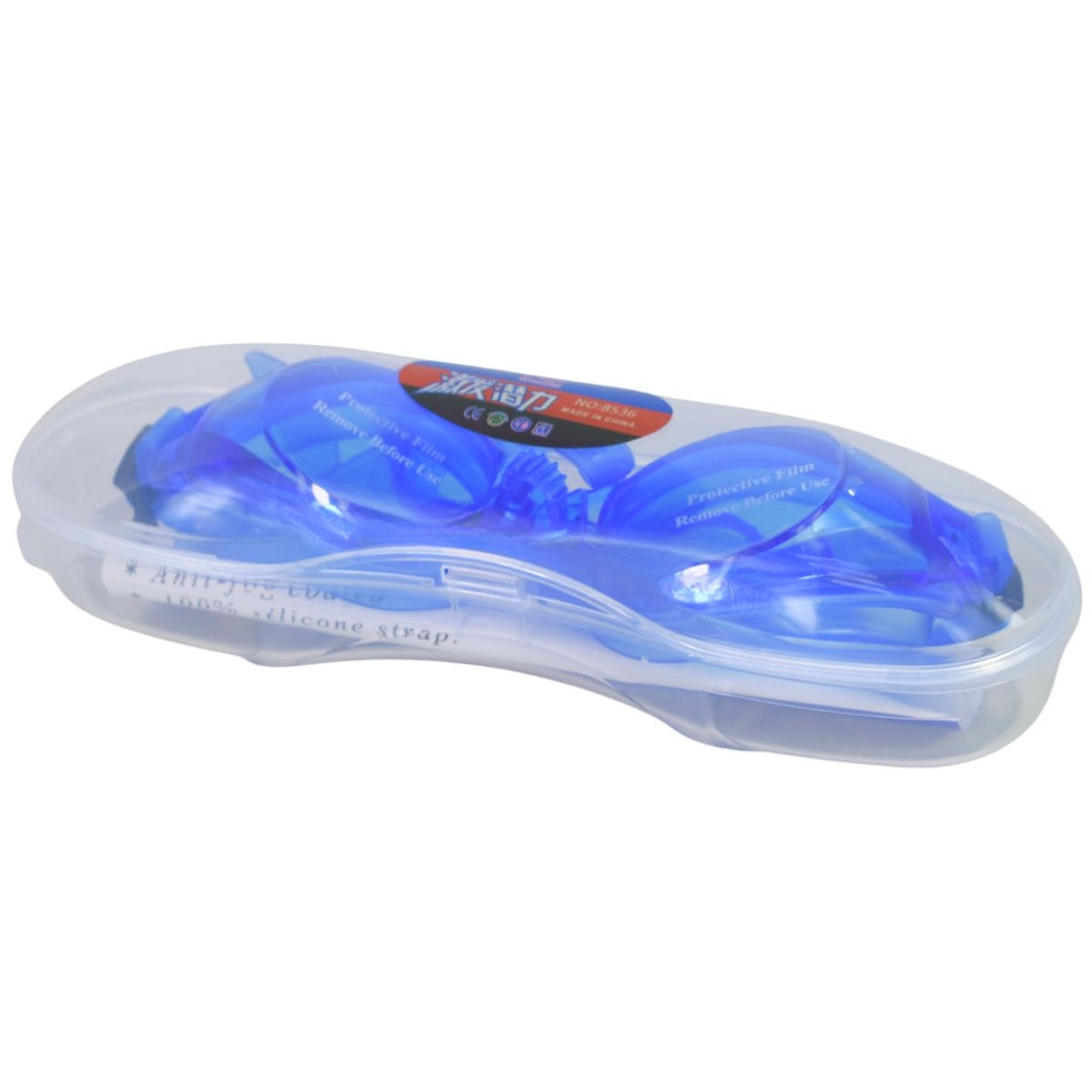 Lentes de natación protección UV antivaho. Azul