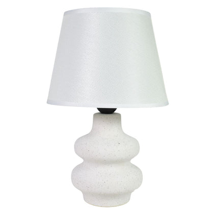 Lámpara de cerámica blanca 34cm.