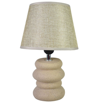 Lámpara de cerámica beige 32cm.