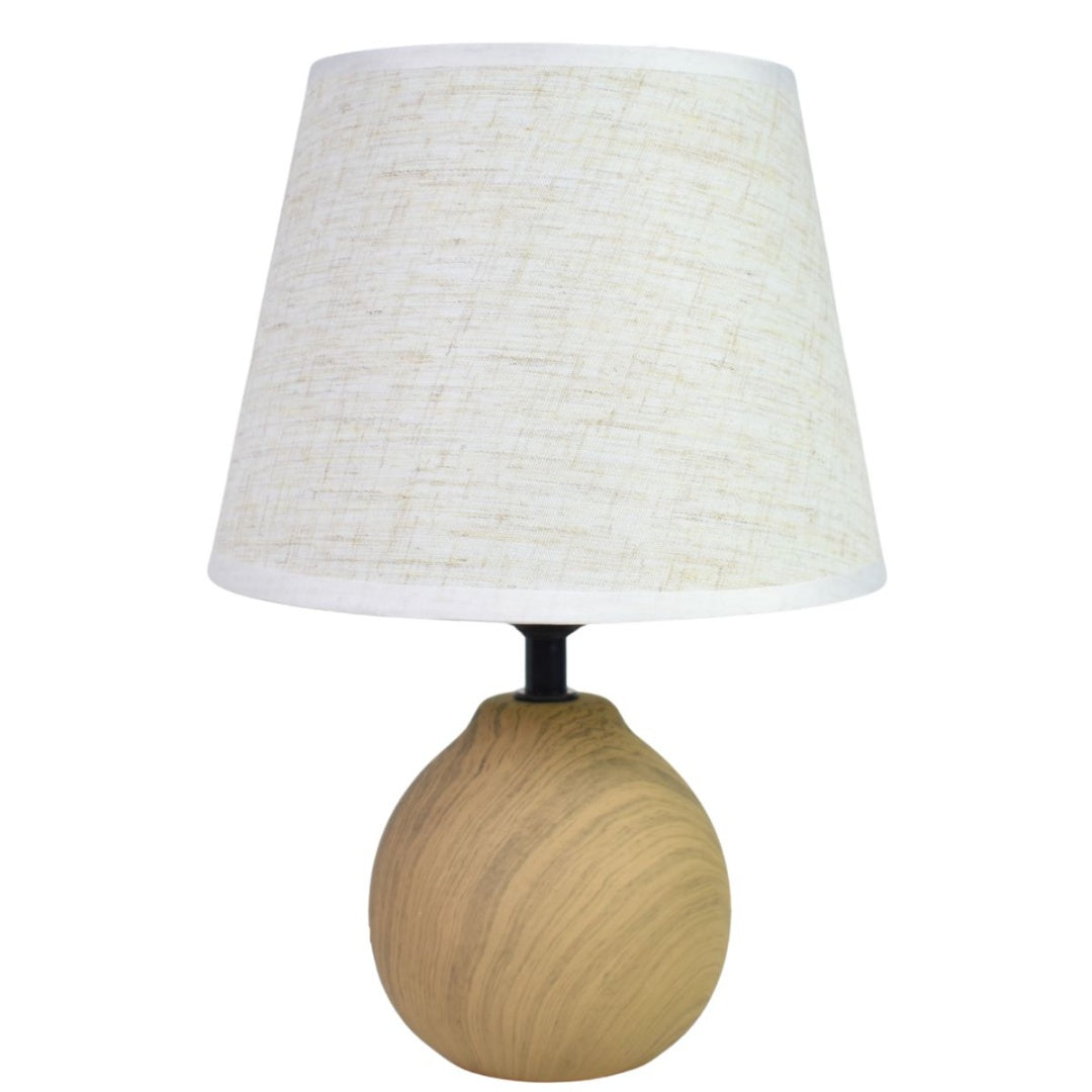 Lámpara de cerámica marrón 32cm.